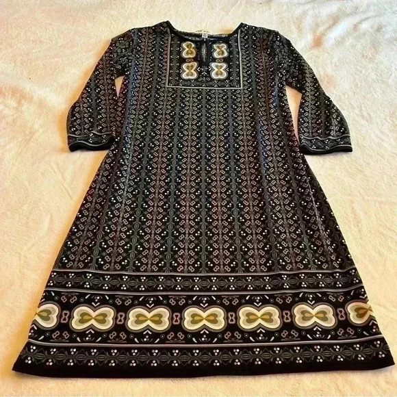 Boho Print PTP 18” Max Studio Midi Jersey Dress - Picture 3 of 8